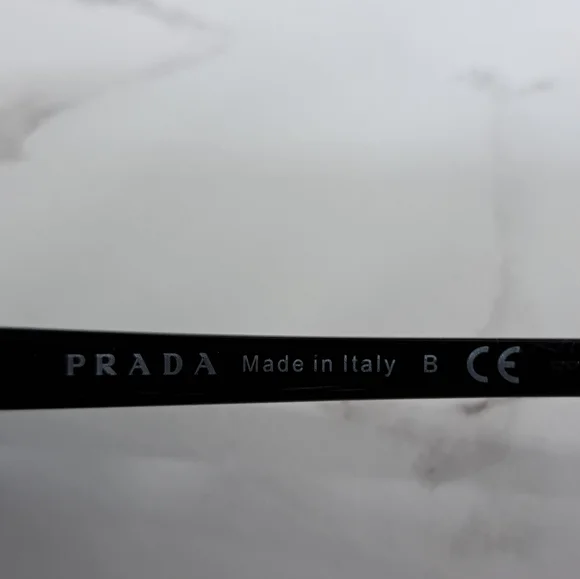 Prada Black Cat Eye SPR 01OSA Acetate Sunglasses Prada PR 01OSA Black Prescription Sunglasses main image 4